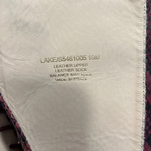 Kate Spade Lake Maroon Snake Embossed Lace Up Boots Size 10M - Picture 11 of 12